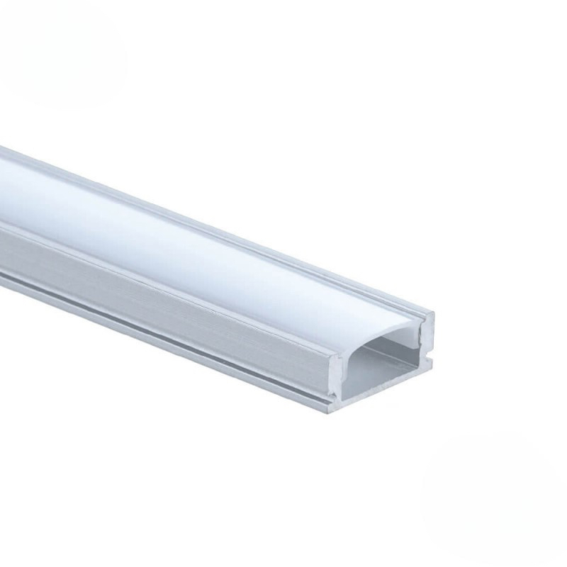 EuroSpot_Aluminium_5191 EuroSpot Προφίλ Αλουμινίου Ασιμή Ταινίας Led L=2m 17.4x7mm NW=12.4mm με Γαλακτερό Κάλυμμα - Image 1