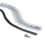 EuroSpot Προφίλ Αλουμινίου Γυψοσανίδας Εύκαμπτο Ασημί Για Led Ταινίες L=2m 52x15.5mm NW=13mm Μαύρο Κάλυμμα - Image 3