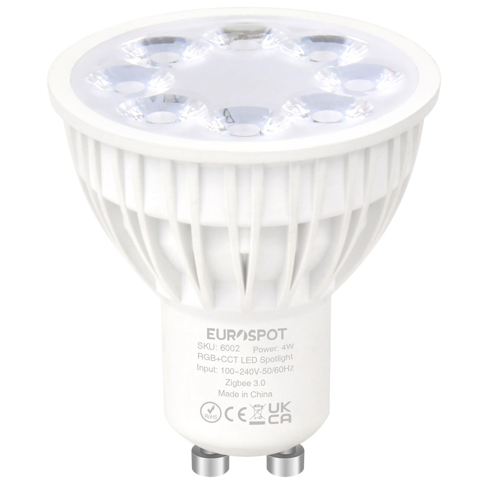 LM080Z-6002-1 EuroSpot Led Spot GU10 Zigbee 3.0 RGBCCT 4W - Image 1