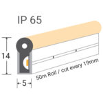 EuroSpot Led NEON FLEX Ταινία DC:24V IP65 8W 120Leds/m 5mm PURPLE 5m - Image 3