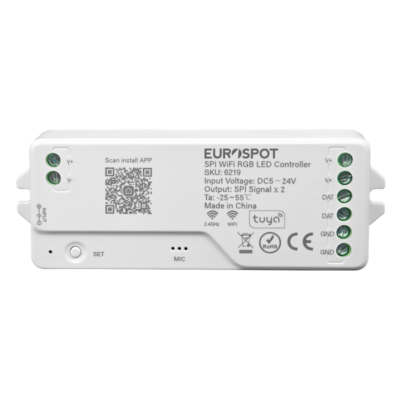 SKU6219-3-1 EuroSpot Led Controller SPI RGB Tuya WIFI+2.4RF - Image 1
