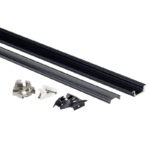 EuroSpot Προφίλ Αλουμινίου Χωνευτό Μαύρο Ταινίας Led L=2m 24.7x7.4mm NW=12.4mm Μαύρο Κάλυμμα - Image 3