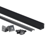 EuroSpot Προφίλ Αλουμινίου Γωνιακό Μαύρο Ταινίας Led L=2m 19x19mm NW=12mm Μαύρο Κάλυμμα - Image 3