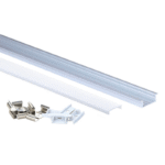 EuroSpot Προφίλ Αλουμινίου Χωνευτό Ασημί Για Led Ταινίες L=2m 30.3x9.8mm NW=21mm Γαλακτερό Κάλυμμα - Image 3