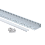 EuroSpot Προφίλ Αλουμινίου Γυψοσανίδας Ασημί Για Led Ταινίες L=2m 32.3x13.3mm NW=10mm Γαλακτερό Κάλυμμα - Image 3