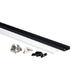 EuroSpot Προφίλ Αλουμινίου Μαύρο Για Led Ταινίες L=2m 30x10mm NW=25mm Γαλακτερό Κάλυμμα - Image 3