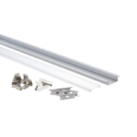 EuroSpot Προφίλ Αλουμινίου Χωνευτό Ασημί Για Led Ταινίες L=2m 41x10mm NW=27.3mm Γαλακτερό Κάλυμμα - Image 3