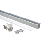 EuroSpot Προφίλ Αλουμινίου Χωνευτό Ασημί Για Led Ταινίες L=2m 36x28mm NW=19mm Γαλακτερό Κάλυμμα - Image 3