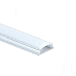 EuroSpot Προφίλ Αλουμινίου Ασημί Για Led Ταινίες L=2m 18x6mm NW=13mm Γαλακτερό Κάλυμμα
