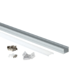 EuroSpot Προφίλ Αλουμινίου Ασημί Για Led Ταινίες L=2m 19.3x13mm NW=15.5mm Γαλακτερό Κάλυμμα - Image 2