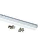 EuroSpot Προφίλ Αλουμινίου Ασημί Ταινίας Led L=2m 7.1x8.7mm NW=5mm Γαλακτερό Κάλυμμα - Image 3