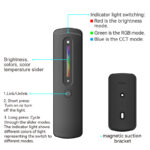 EuroSpot RF 2.4GHz 1Ζώνης Μαύρο Τηλεχειριστήριο RGB+CCT Ταινίας-Led - Image 3