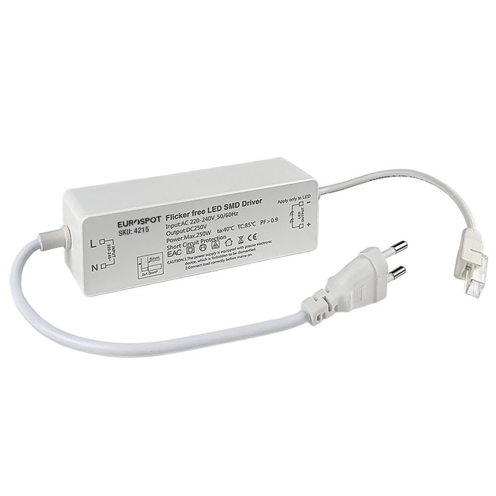4215 EuroSpot Led 250W Τροφοδοτικό No-Flickering για SMD 230V Ταινία Led - Image 1