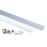 EuroSpot Προφίλ Αλουμινίου Χωνευτό Ασημί Για Led Ταινίες L=2m 30.3x9.8mm NW=21mm Γαλακτερό Κάλυμμα - Image 3