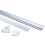 EuroSpot Προφίλ Αλουμίνιου Καμπύλο Ασημί Για Led Ταινίες L=2m 23.5x23.5mm NW=20mm Γαλακτερό Κάλυμμα - Image 3