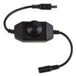 EuroSpot Μαύρο Περιστροφικό Led Dimmer Γραμμής DC: 12-24V - Image 2