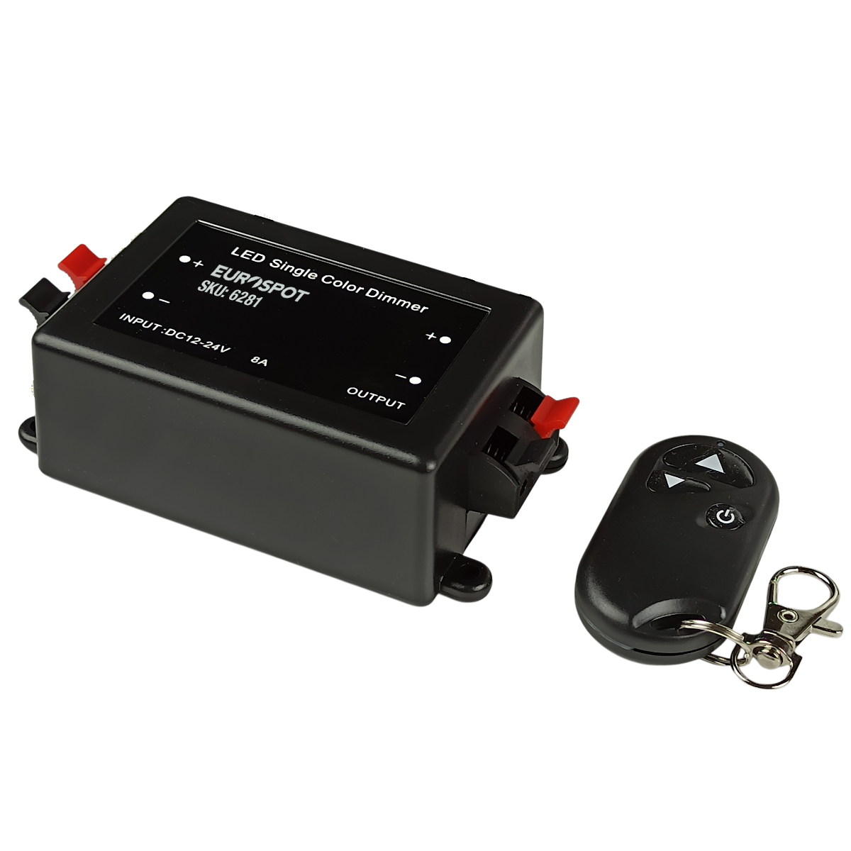 6281-FRONT EuroSpot Led Kit Controller+ KeyChain Remote RF 2.4GHz 3keys για Μονόχρωμη Ταινία Led DC: 5-24V - Image 1