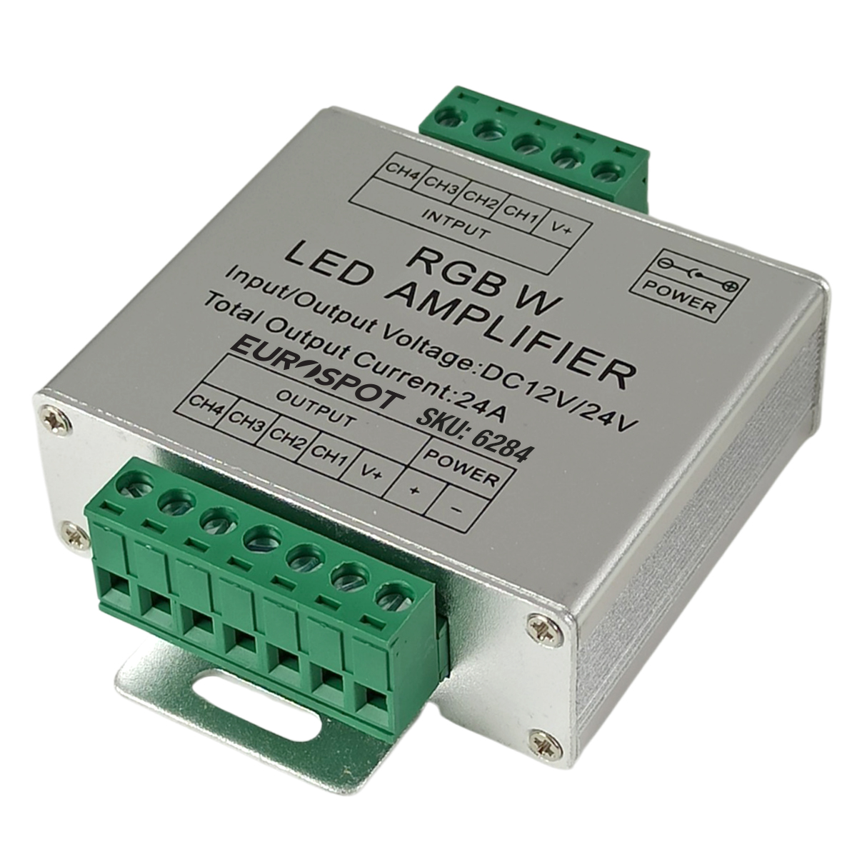 6284-FRONT EuroSpot Amplifier Για RGBW Ταινίες Led DC: 12-24V (6A*4CH) - Image 1