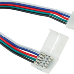 EuroSpot Διπλός Καλωδιακός Σύνδεσμος Ταινίας Led 5Pin για SMD RGBW 12mm