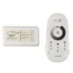 EuroSpot Led Kit Controller+ Λευκό Remote RF 2.4GHz για Μονόχρωμη Ταινία DC: 12-24V