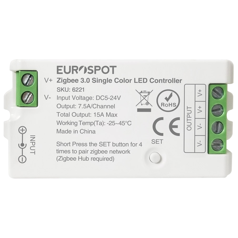 C01Z-6221 EuroSpot Led Controller ZigBee 3.0 για Μονόχρωμη Ταινία - Image 1