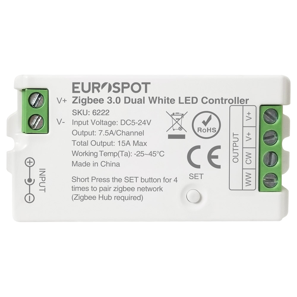 C02Z-6222 EuroSpot Led Controller ZigBee 3.0 για CCT Ταινία - Image 1