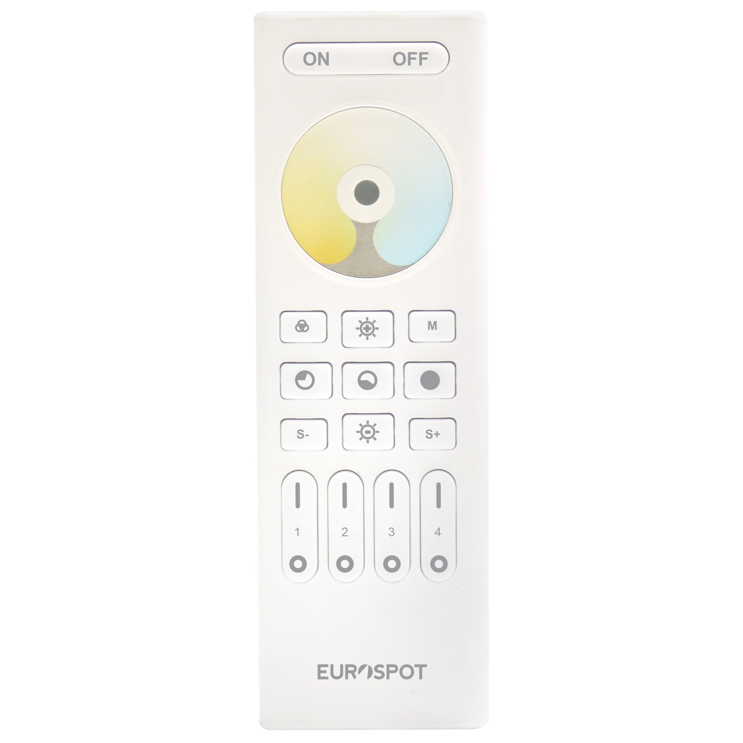 RC02RF-6023-2-scaled-1 EuroSpot RF 2.4GHz 4Ζωνο Λευκό Τηλεχειριστήριο CCT Ταινίας-Led - Image 1