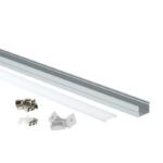 EuroSpot Προφίλ Αλουμινίου Ασημί Για Led Ταινίες L=2m 19.3x13mm NW=15.5mm Γαλακτερό Κάλυμμα - Image 2